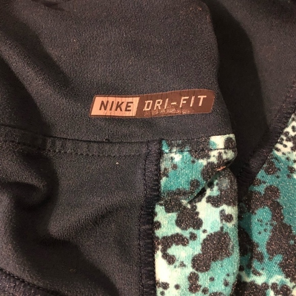 HURLEY Leggings Women's Size Small Green Multicolor Nike Dri-Fit Athletic - Picture 7 of 12